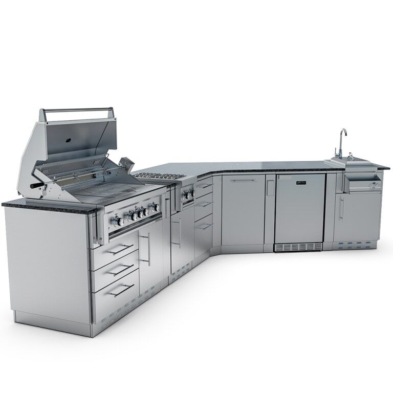 Sunstone Grills THE SAVANNA 16FT Outdoor Cabinet Package with 60° Angle – SCPSAVANNA16