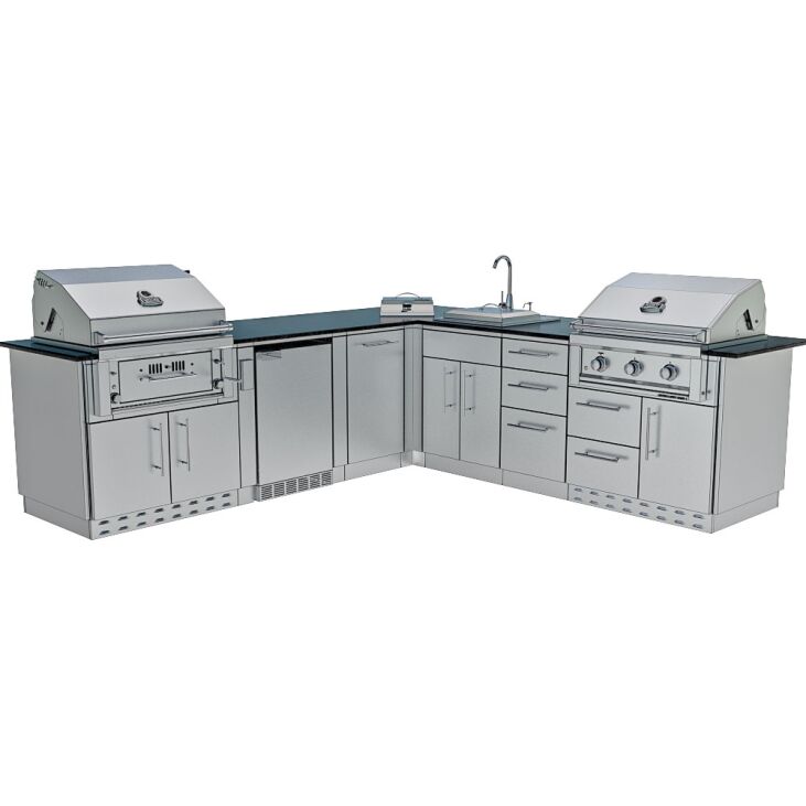 Sunstone Grills THE TEXAS TANGO 19FT Outdoor Cabinet large Island Package – SCPTXTANGO19