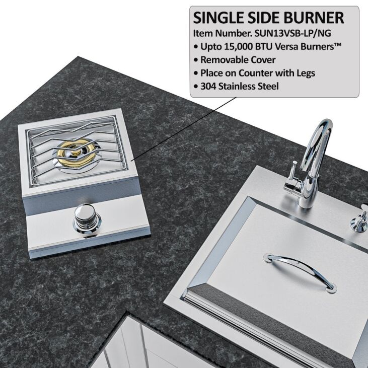 Sunstone Grills THE TEXAS TANGO 19FT Outdoor Cabinet large Island Package – SCPTXTANGO19