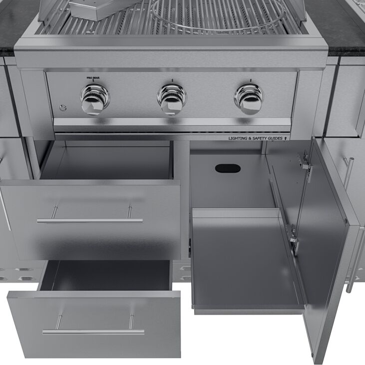 Sunstone Grills THE TEXAS TANGO 19FT Outdoor Cabinet large Island Package – SCPTXTANGO19