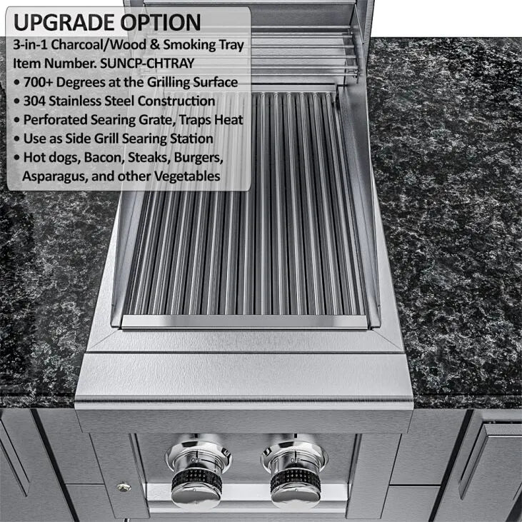 Sunstone Grills THE TEXCAJUN 9FT Outdoor Cabinet Cajun Specialty Island Package – SCPTEXCAJUN9