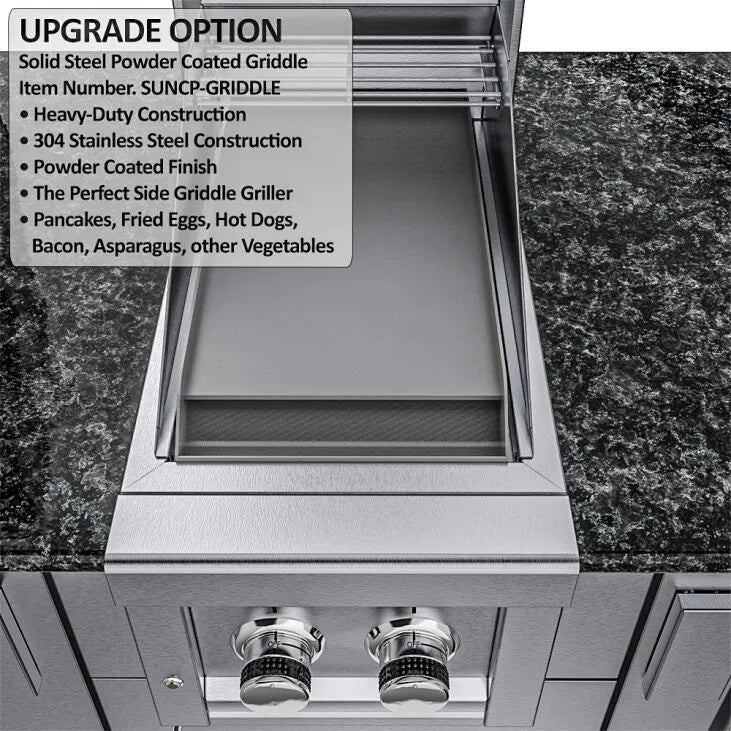 Sunstone Grills THE TEXCAJUN 9FT Outdoor Cabinet Cajun Specialty Island Package – SCPTEXCAJUN9