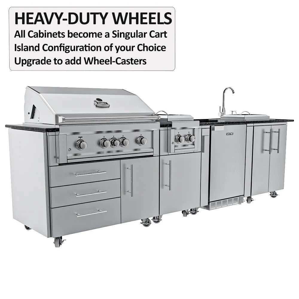 Sunstone Grills THE GULF BREEZE 10 Foot Expansive High Quality Cabinet Island Package – SCPGULFBREEZE10.2