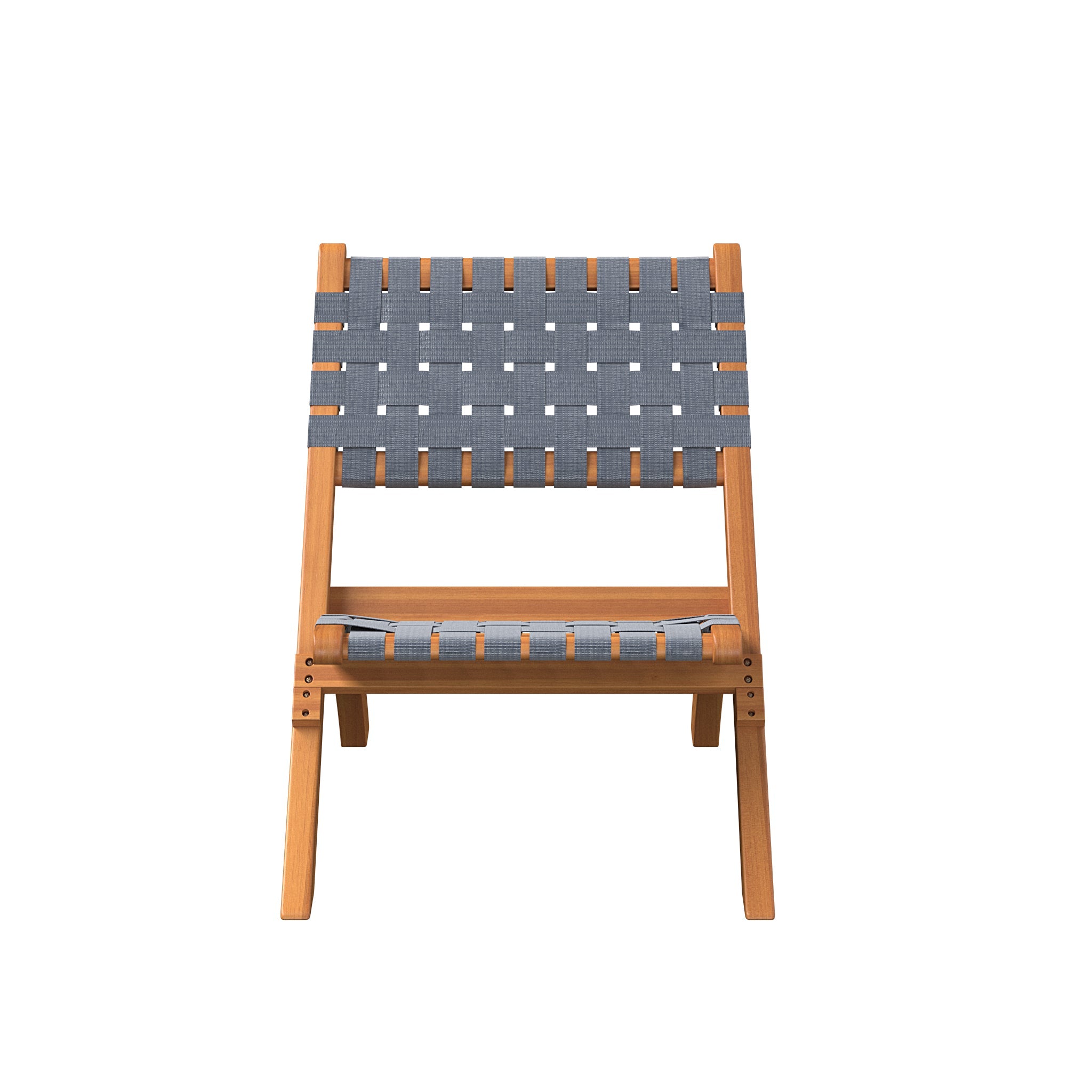 Balkene Home Sava Indoor-Outdoor Folding Chair in Warm Gray Webbing | 63637