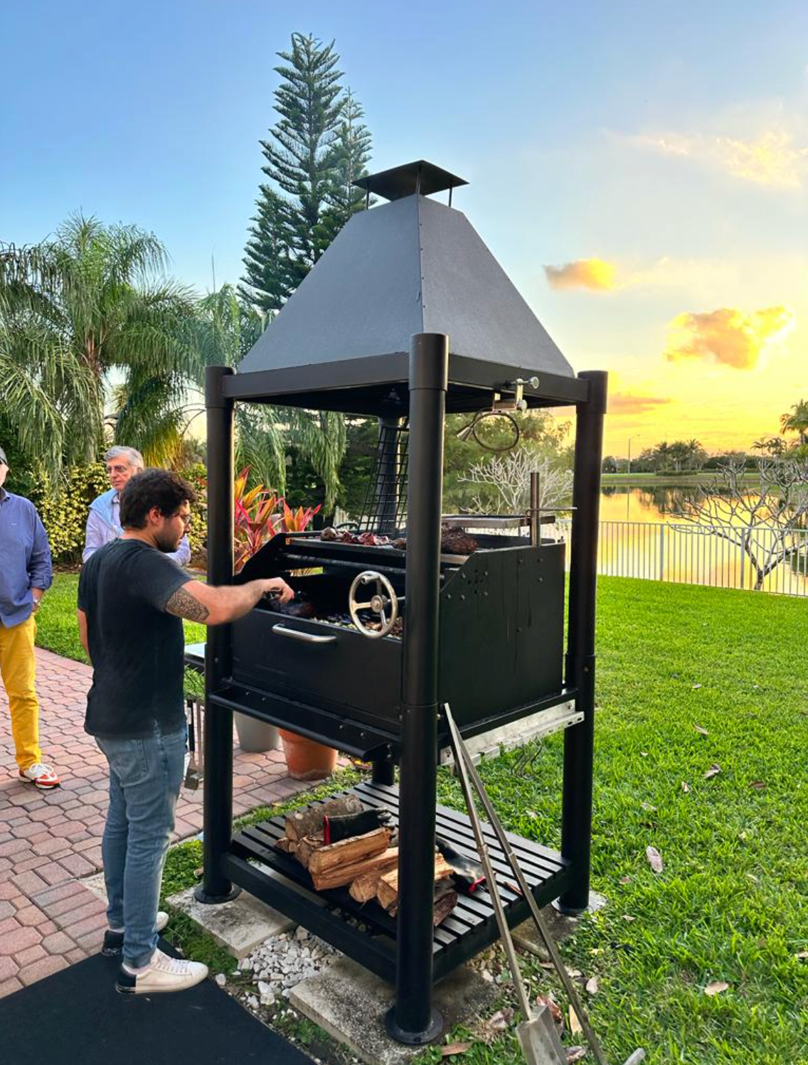 Tagwood BBQ Argentine Santa Maria Style Wood Fire & Charcoal Gaucho Grill | BBQ02SIB--