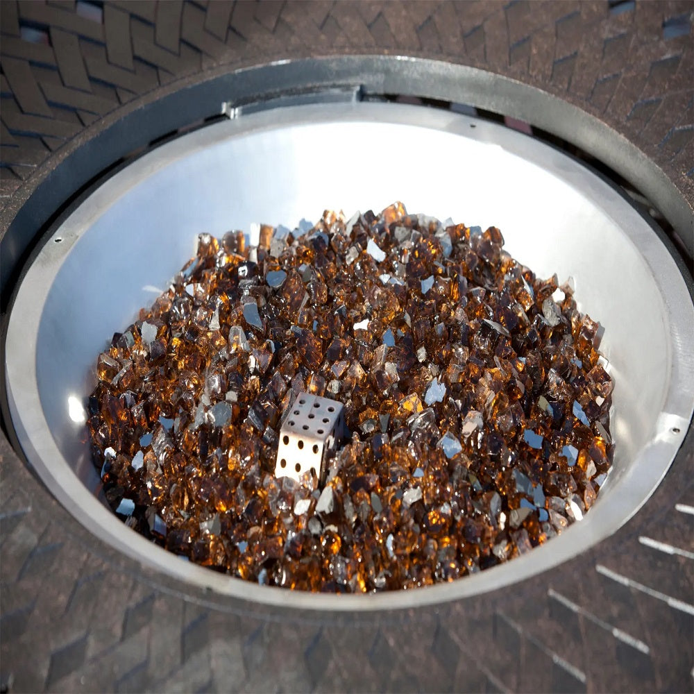 Fire Sense Burnt Bronze Reflective Fire Glass | 62363