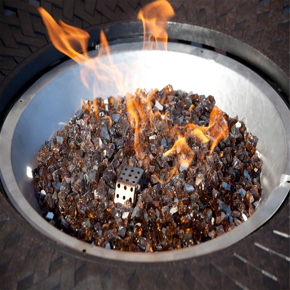 Fire Sense Burnt Bronze Reflective Fire Glass | 62363