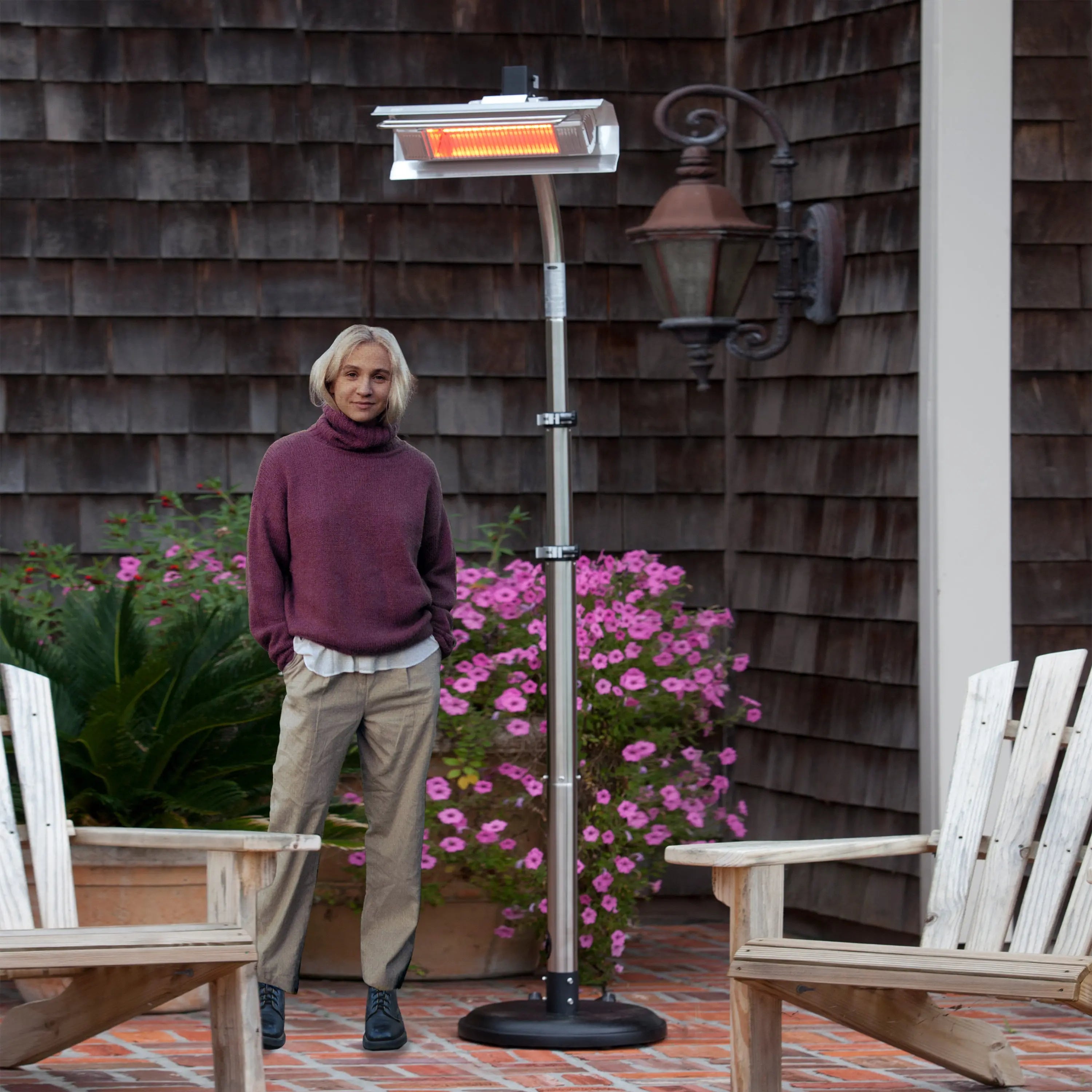 Fire Sense Stainless Steel Telescoping Offset Pole Mounted Infrared Patio Heater | 02117