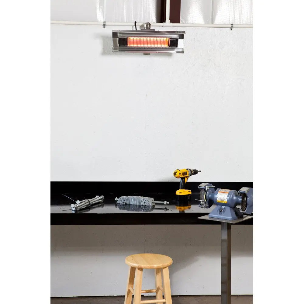 Fires Sense Stainless Steel Wall Mounted Infrared Patio Heater | 02110
