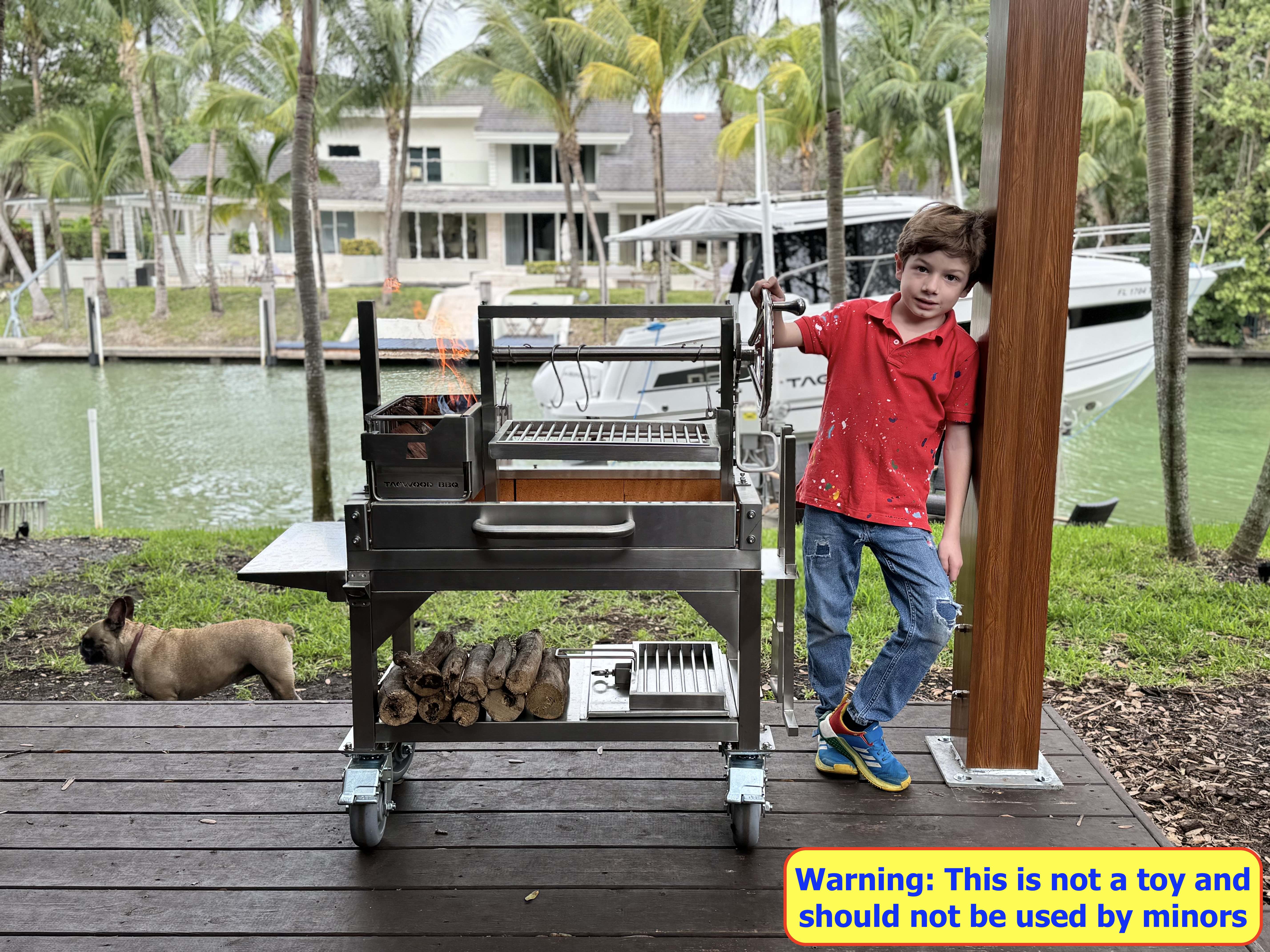 Tagwood BBQ Argentine Santa Maria Wood Fire & Charcoal Gaucho Grill | BBQ03SS MINI -