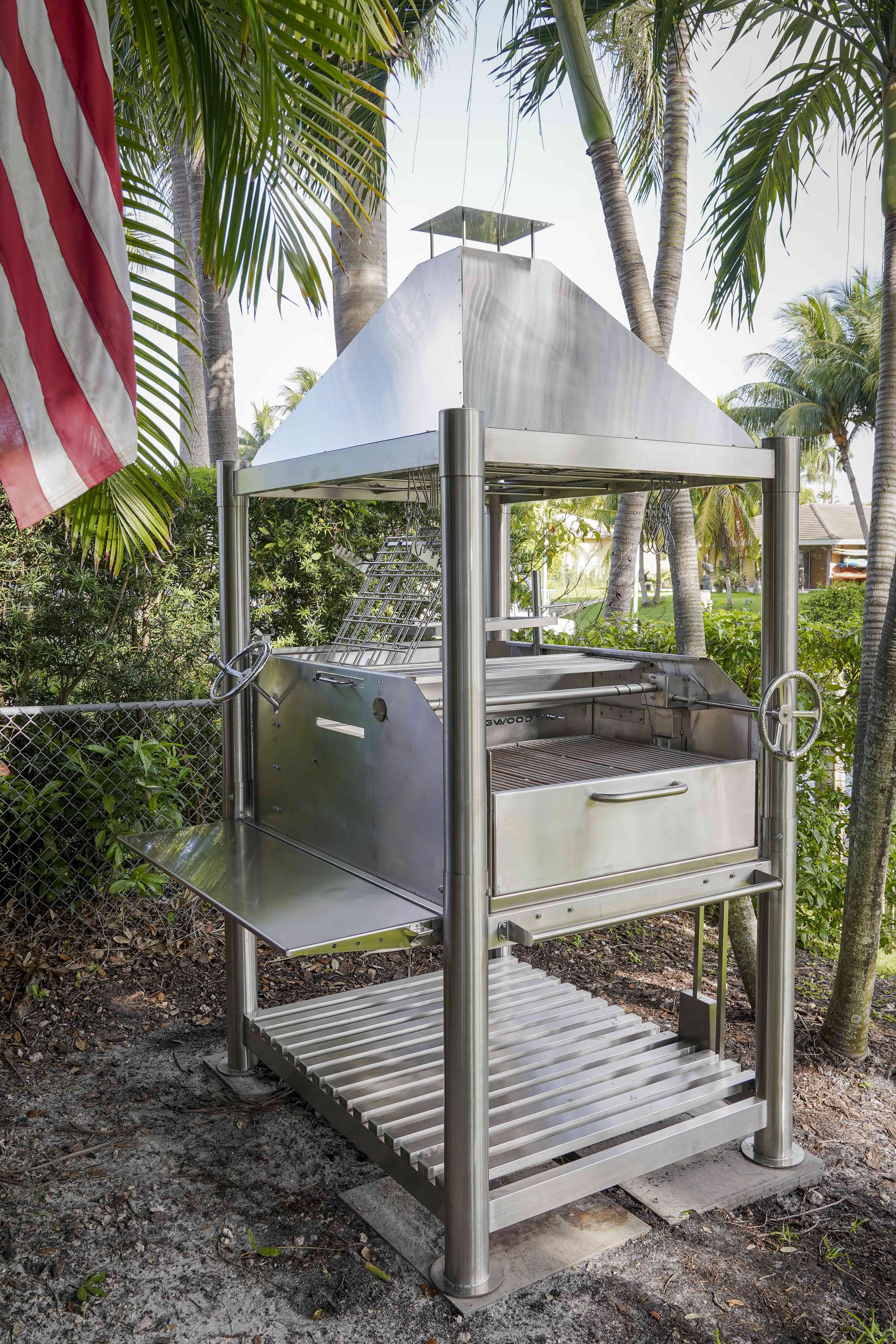 Tagwood BBQ Argentine Santa Maria Wood Fire & Charcoal Gaucho Grill all Stainless Steel | BBQ12SS
