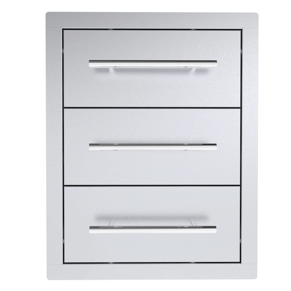 Sunstone 16 Inch Texan Series Large Triple Drawer Unit - TEX-16TD