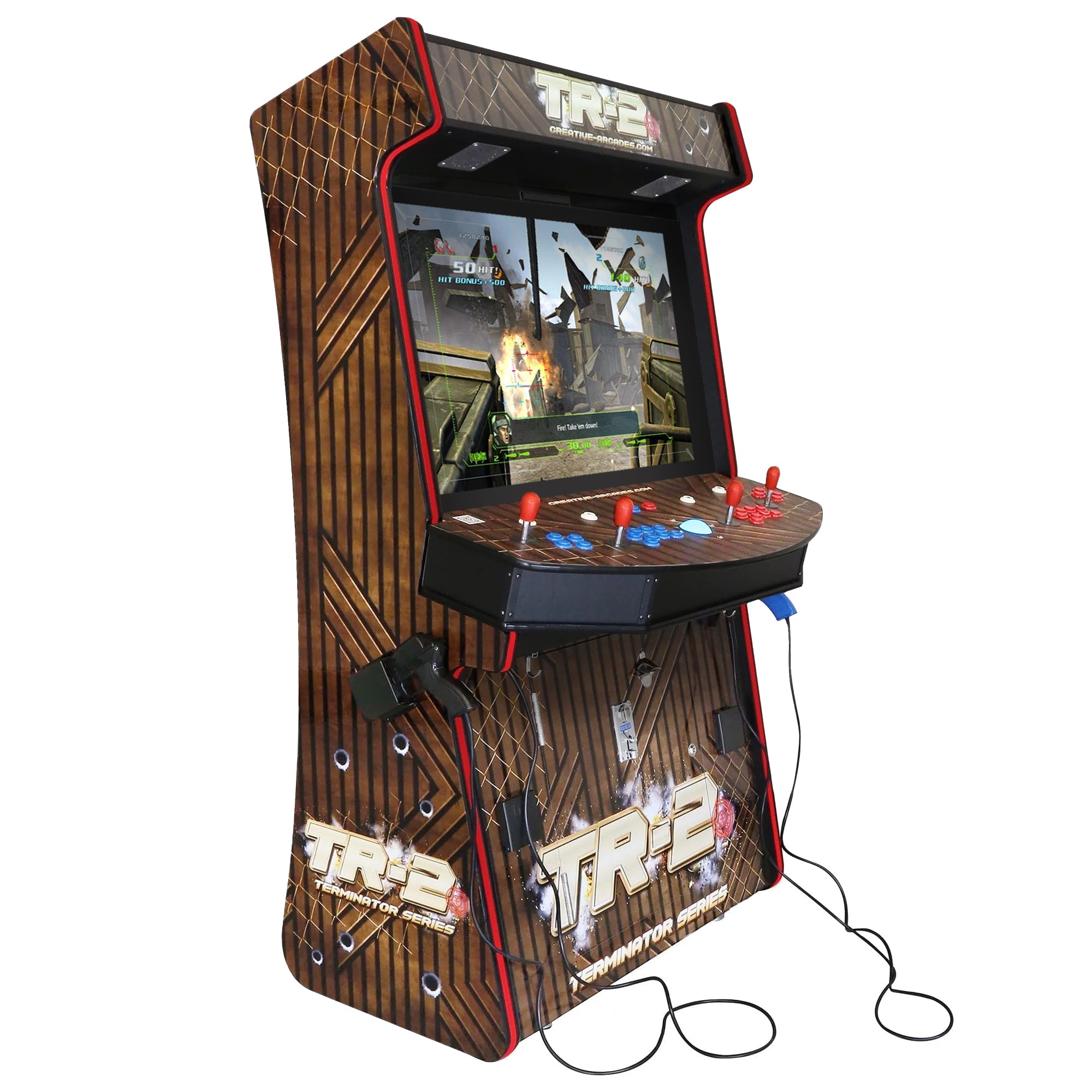 Creative Arcades Terminator Arcade | TR-2 Light Blaster Stand-Up Arcade Machine