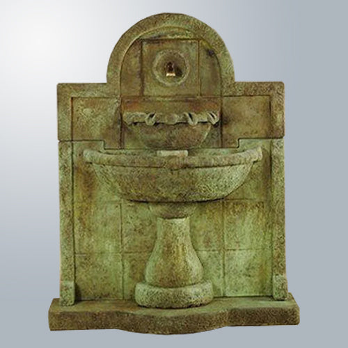 Elegant Terme del Foro Outdoor Wall Fountain with Spout