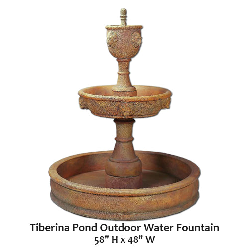 Enchanting Tiberina Pond Outdoor Water Fountain