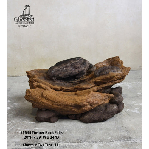 Enchanting Timber Rock Falls Water Fountain