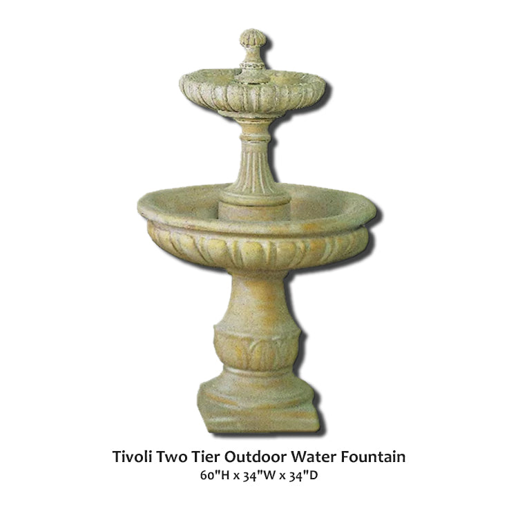 Stunning Tivoli Two-Tier Outdoor Water Fountain for Serene Garden Ambiance
