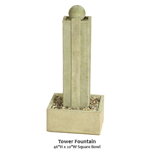 Giannini Garden Elegant Tower Water Fountain