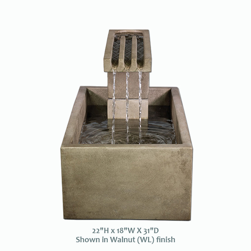 Giannini Garden Charming Trellis Terrace Water Fountain