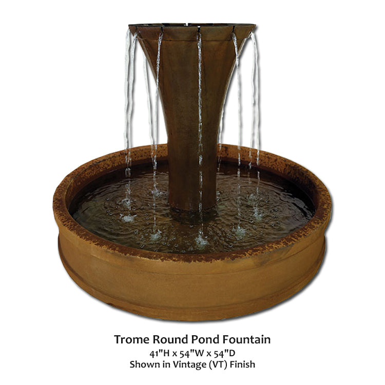 Elegant Trome Round Pond Fountain for Enchanting Outdoor Spaces