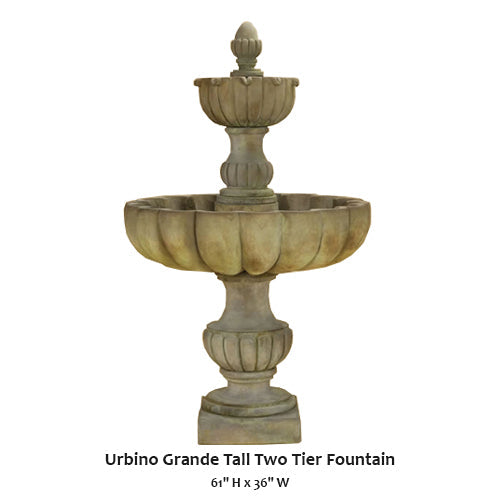 Majestic Urbino Grande Tall Two-Tier Fountain