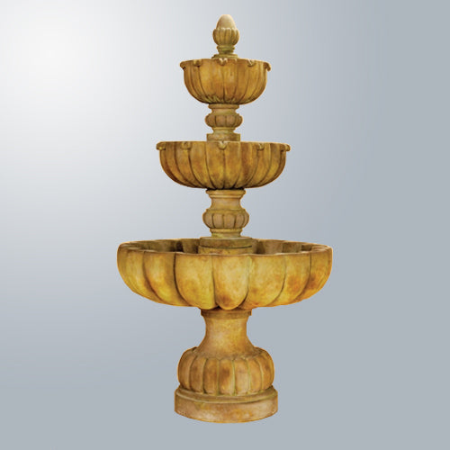 Elegant Urbino Grande Three-Tier Water Fountain