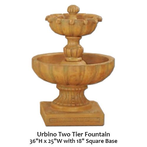 Stunning Urbino Two-Tier Water Fountain for Your Garden