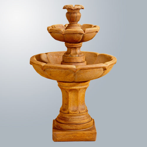 Giannini Garden Charming Small Two-Tier Velia Fountain