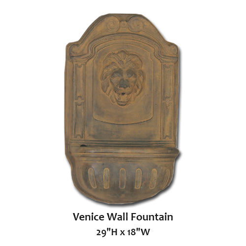 Giannini Garden Elegant Venice Wall Fountain for a Touch of Serenity
