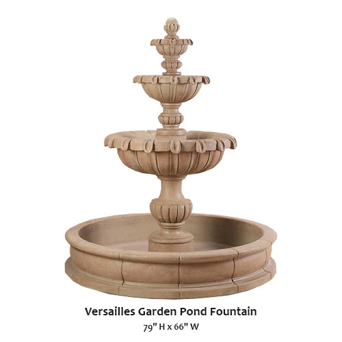 Giannini Garden Majestic Versailles Garden Pond Fountain
