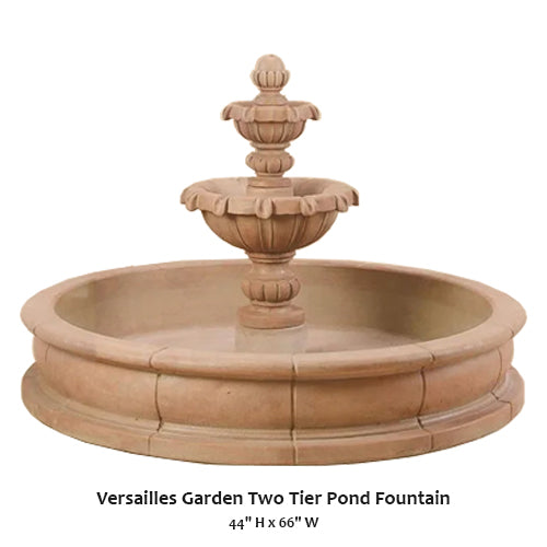 Giannini Garden Elegant Two-Tier Pond Fountain for Your Versailles-Inspired Garden