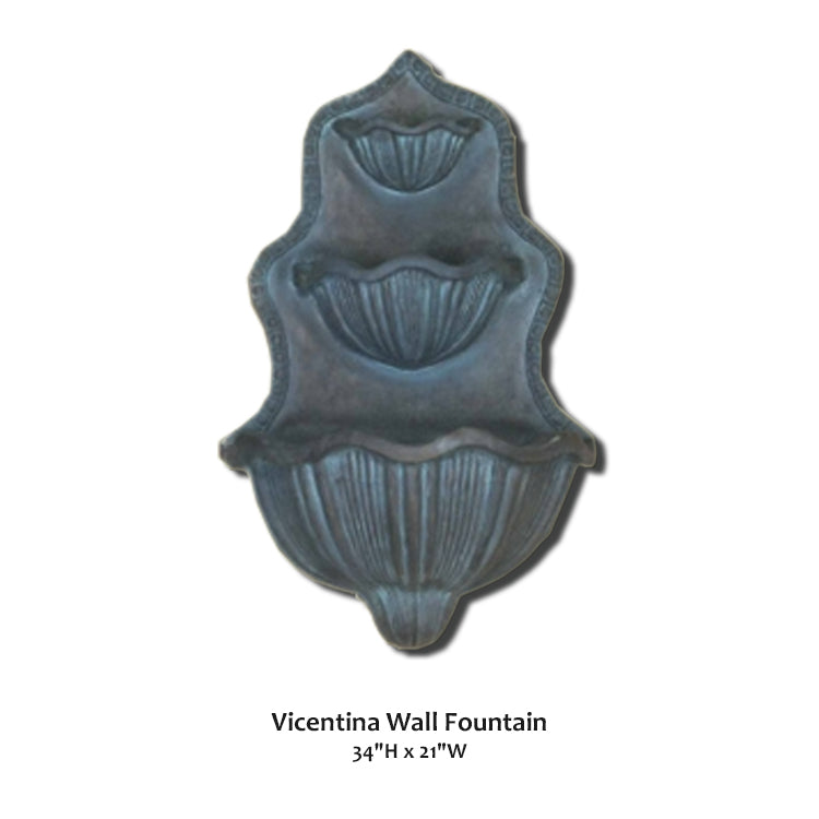 Giannini Garden Elegant Vicentina Wall Fountain for Timeless Outdoor Charm