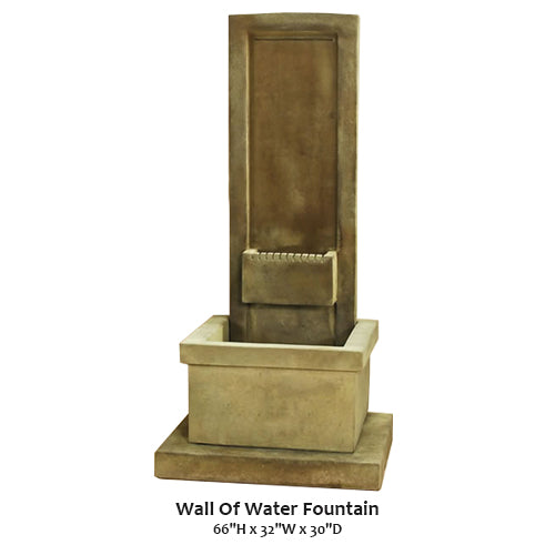 Giannini Garden Elegant Wall-Mounted Water Fountain