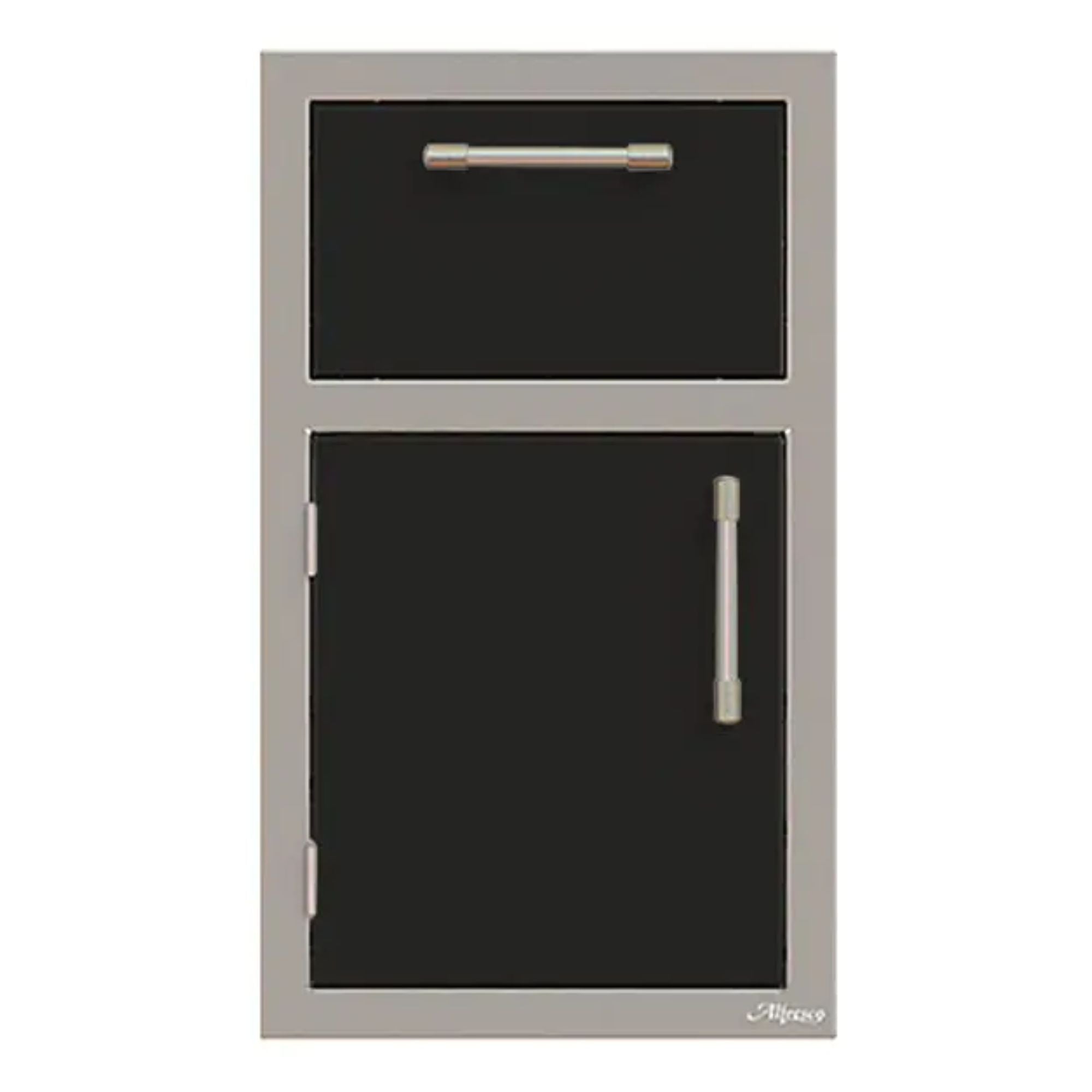 Alfresco 17-Inch Stainless Steel Left-Hinged Door & Paper Towel Holder Combo