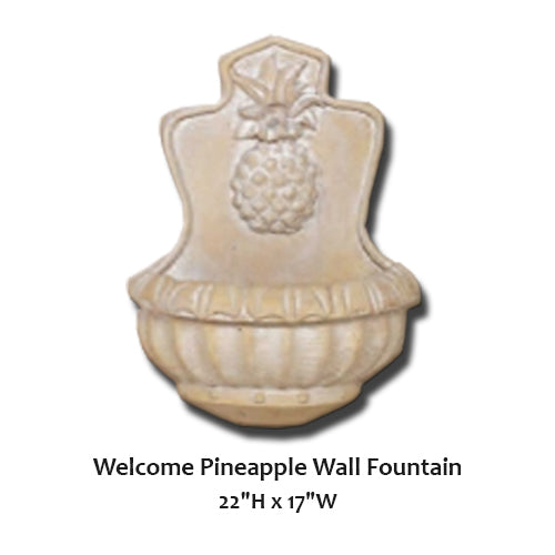 Giannini Garden Charming Pineapple Wall Fountain for Your Home