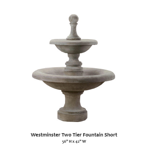 Giannini Garden Elegant Westminster Two-Tier Mini Fountain