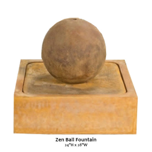 Giannini Garden Serenity Zen Ball Water Fountain