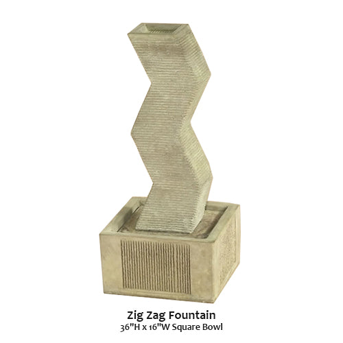 Giannini Garden Enchanting Zig Zag Fountain