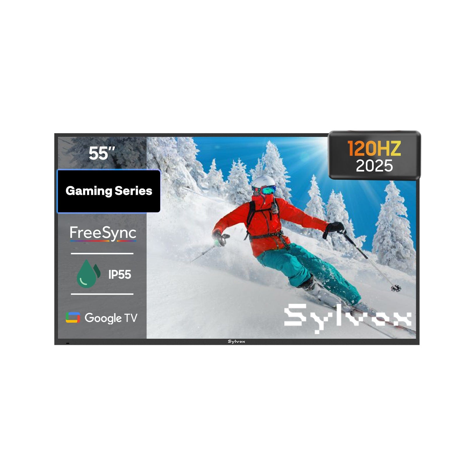 SYLVOX 55" 120HZ Waterproof Outdoor TV-2025 Gaming Series