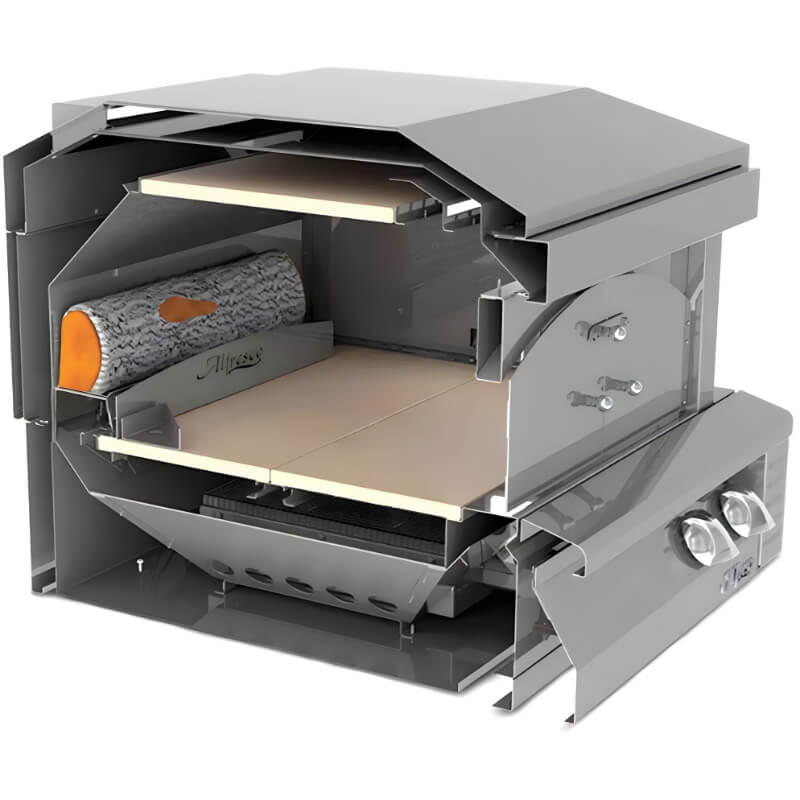 Alfresco 30-Inch Built-in Outdoor Pizza Oven Plus