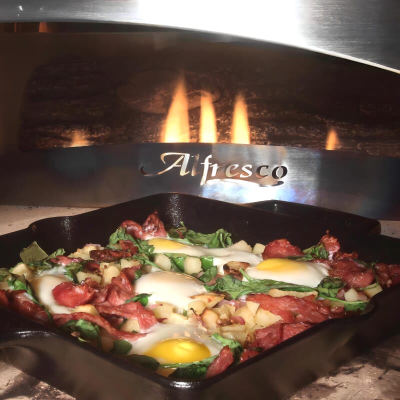 Alfresco 30-Inch Built-in Outdoor Pizza Oven Plus
