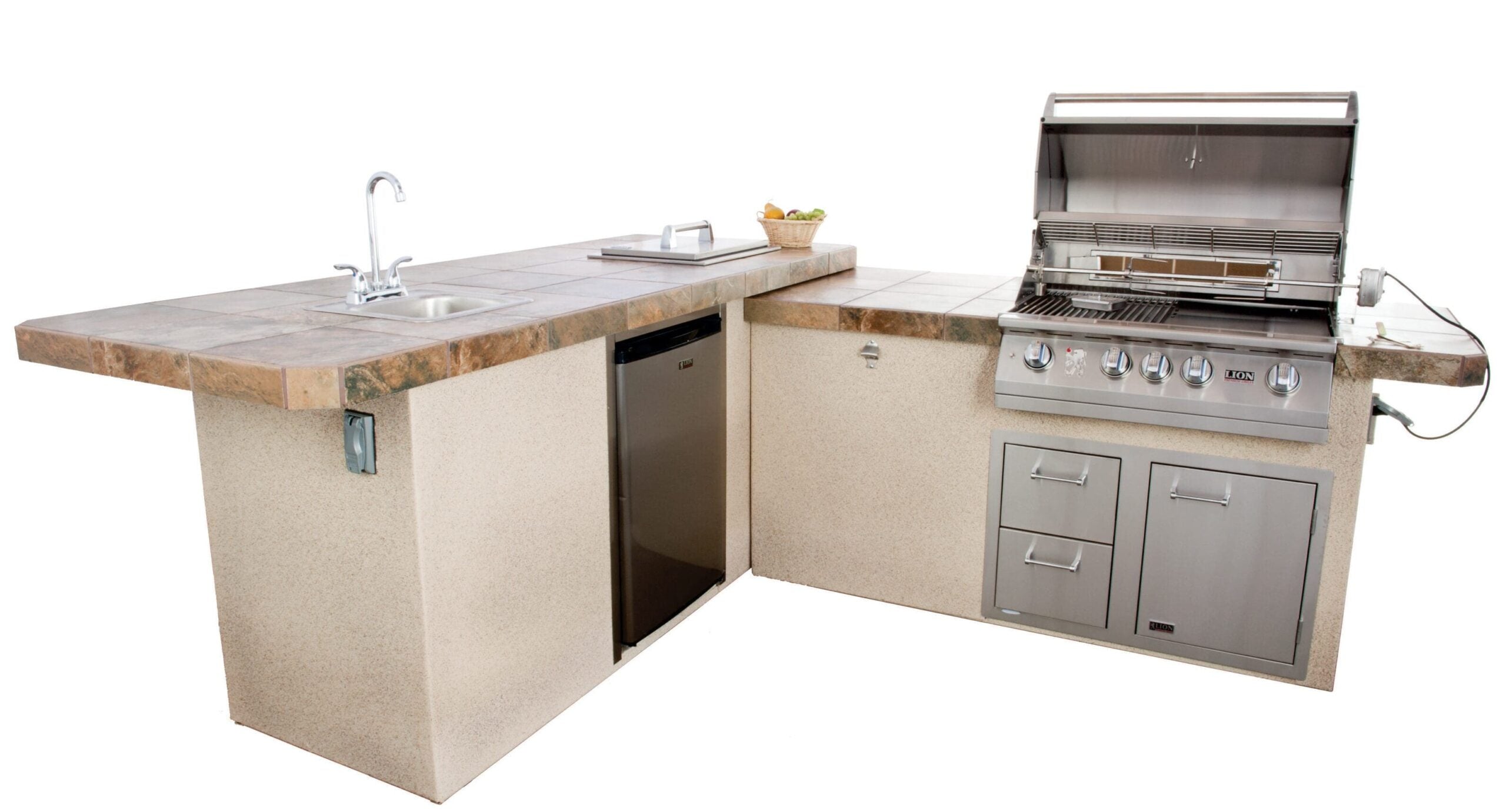 Lion Premium Grills Commercial Q BBQ Island-Commercial Q
