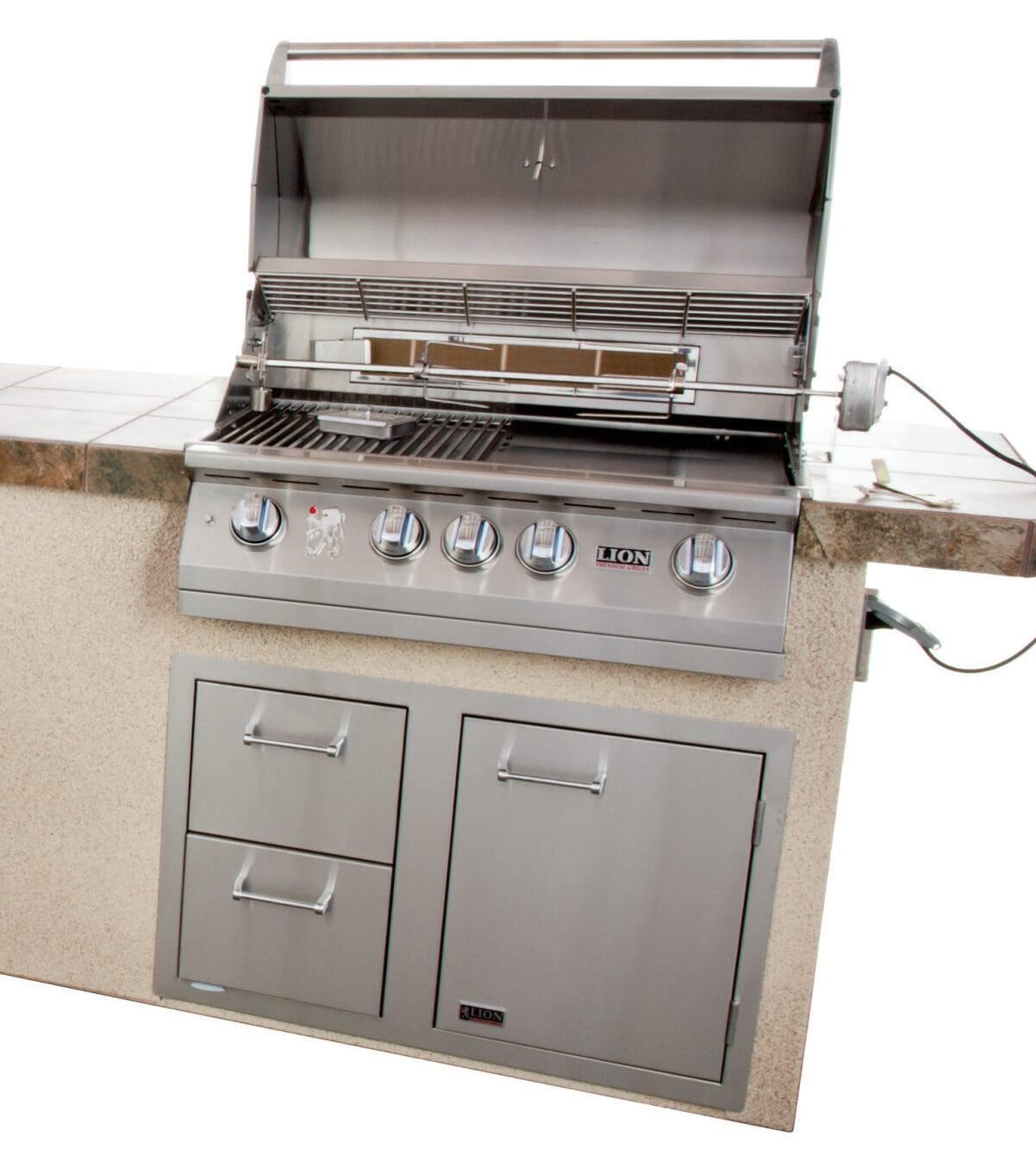 Lion Premium Grills Commercial Q BBQ Island-Commercial Q
