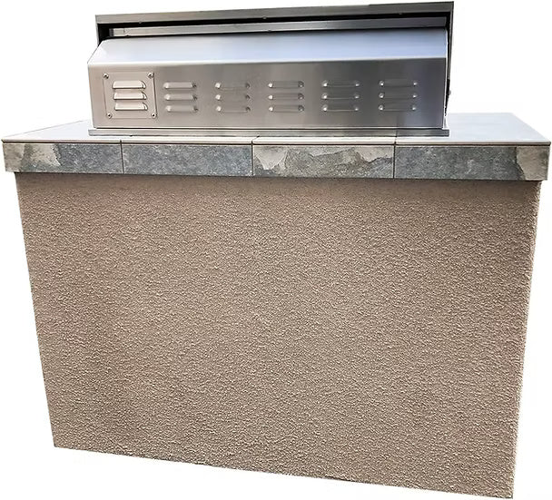 Kokomo Panama 4' BBQ Island with 4 Burner Built In BBQ Grill