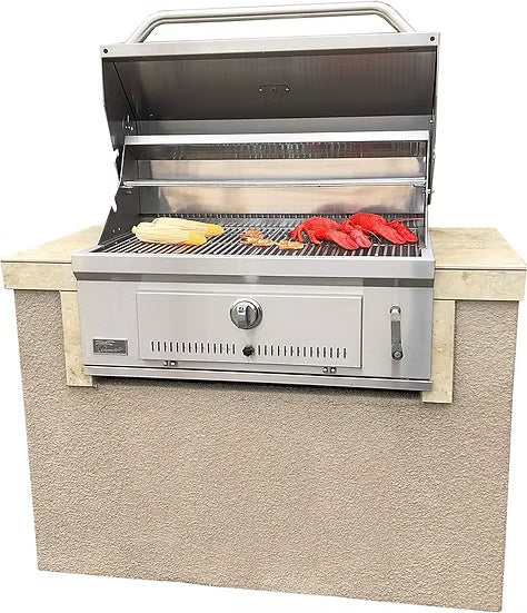 Kokomo Grills St. Martin 4' Charcoal Built In BBQ Island