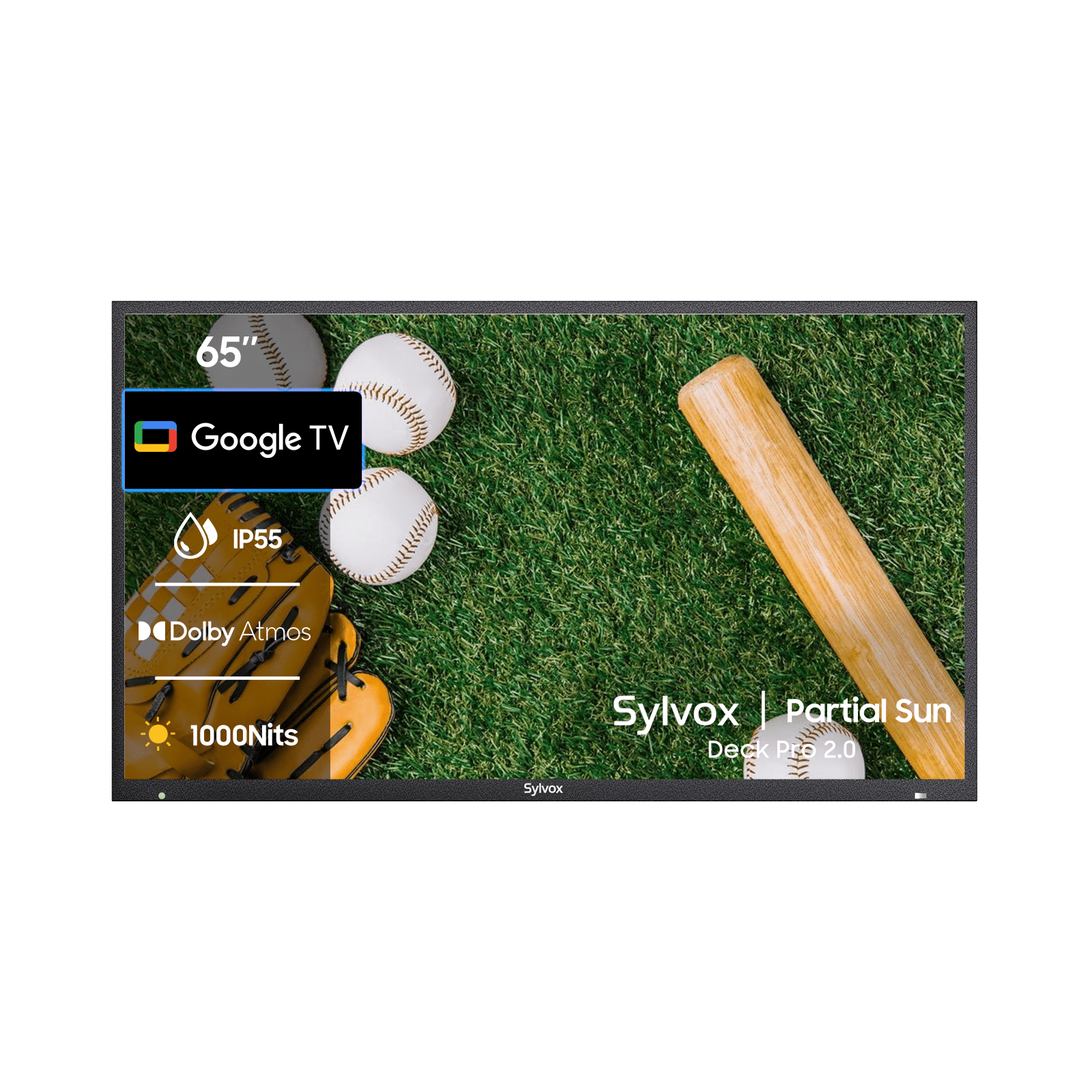 SYLVOX 65" Outdoor TV(Google TV) - 2024 Deck Pro 2.0