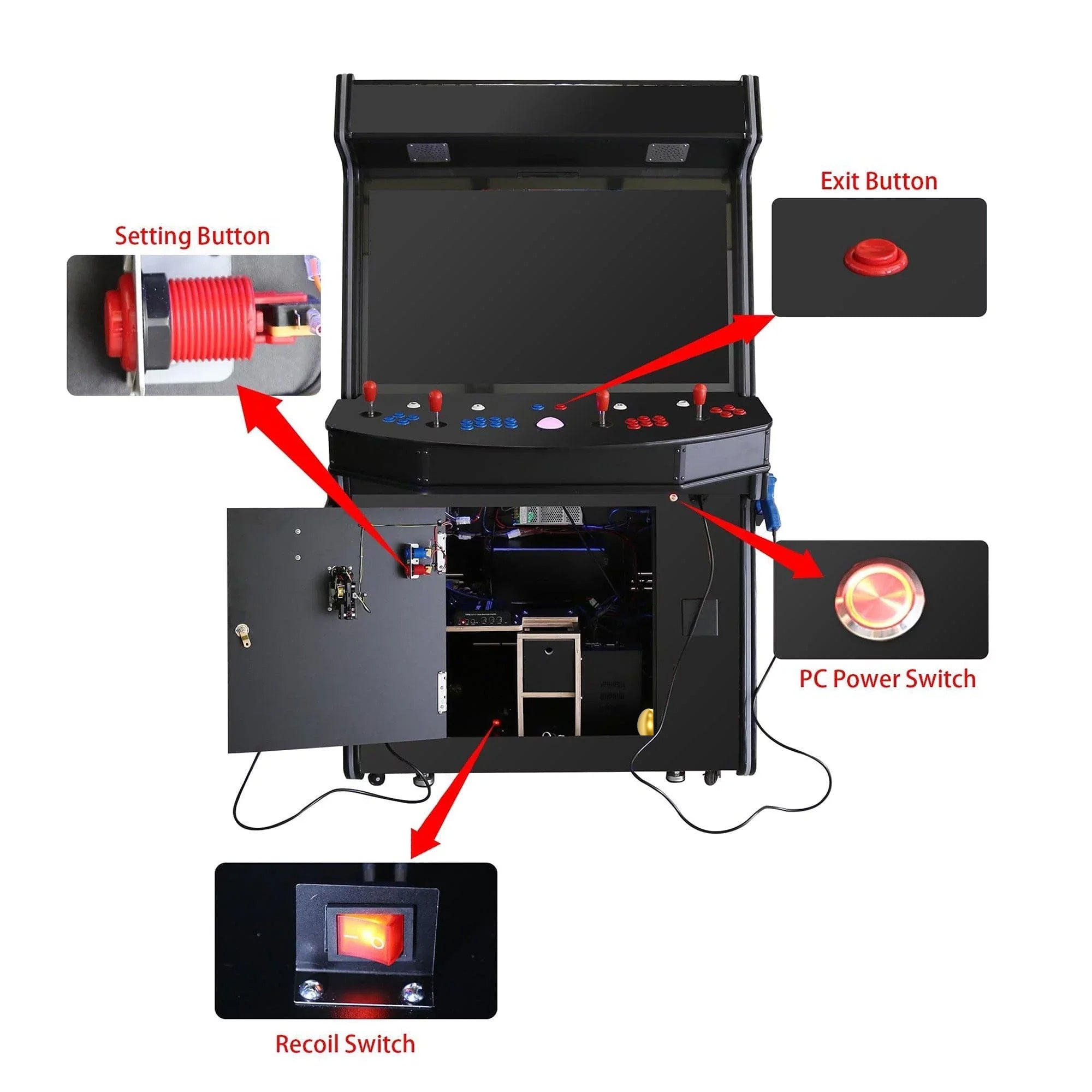 Creative Arcades Terminator Arcade | TR-2 Light Blaster Stand-Up Arcade Machine