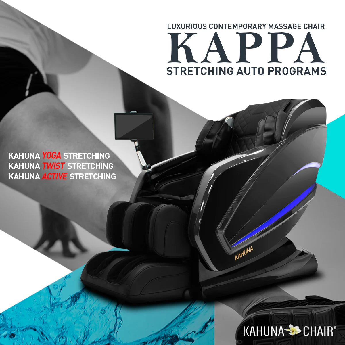 Kahuna Massage Chair Exquisite Rhythmic HSL-Track Kahuna Massage Chair, HM-Kappa with a handheld regular remote