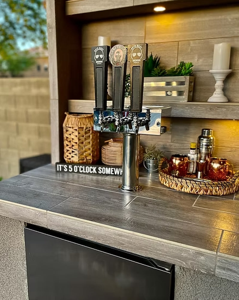 KoKoMo Fantasy Island 20' x 20' Luxury BBQ Entertainment Pavilion with 70" TV