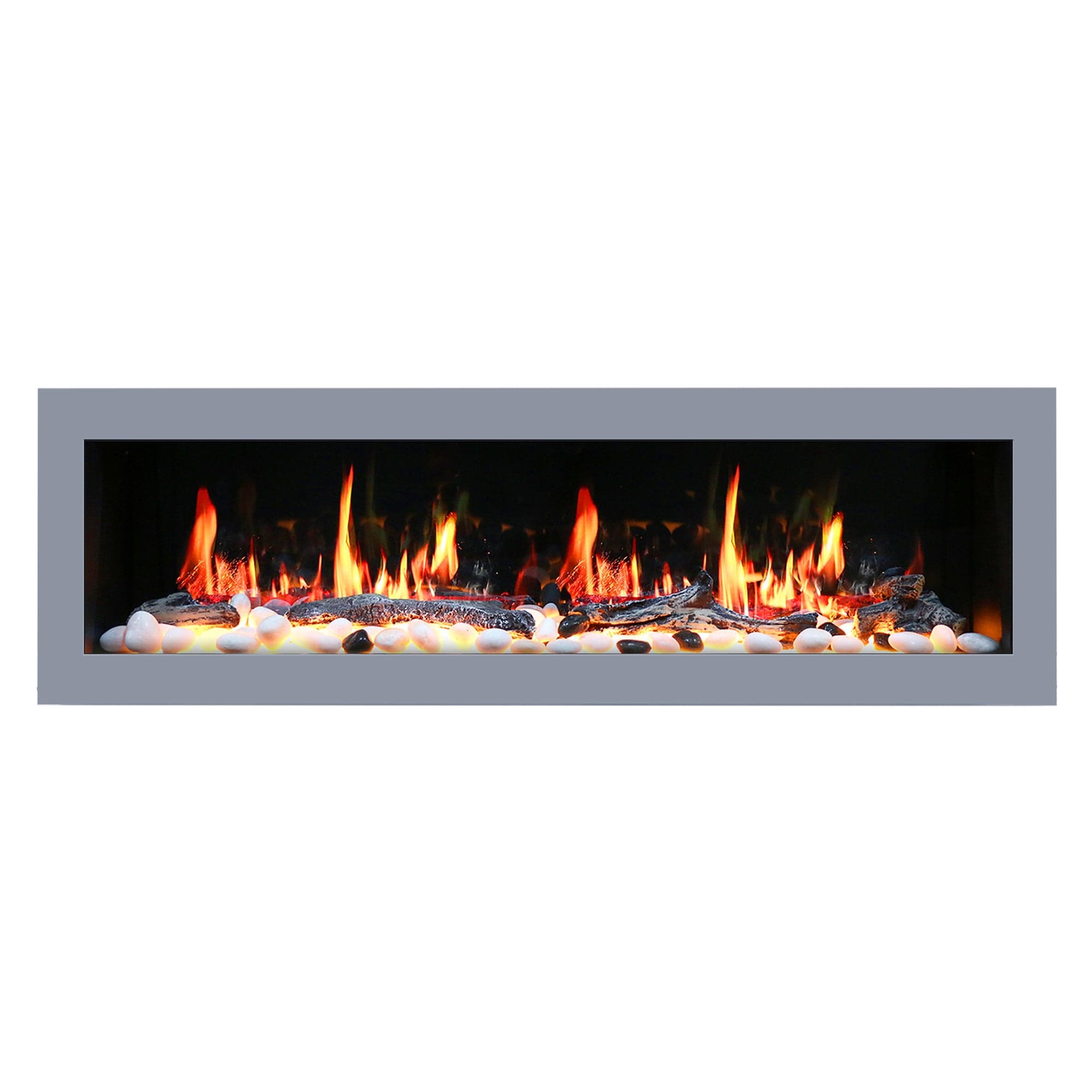 Litedeer Homes Gloria II 68-inch Seamless Push-in Electric Fireplace ZEF68X
